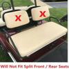 Huskey Golf Cart Front Rear Seat Covers for Club Car DS 2000.5-UP Models, Custom Fit, Black/Orange Diamond Stitching, Marine Grade Vinyl Material, Staple on view 4