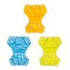 ALVABABY Baby Swim Diapers 3pcs One Size Reuseable Washable & Adjustable for Swimming Lesson & Yellow Orange Blue 3SWY19 view 3