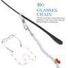 Holibanna Kawaii Accessories Kawaii Accessories Beaded Bead Eyeglass Chains Eyeglass Chains Clip Glasses Strap Lanyard Holder for Sunglass Women Girl Glasses Holder Women Sunglasses view 3