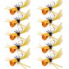 OROOTL Fly Fishing Popper Flies Kit Colorful Fly Fishing Flies Popper Lures Foam Float Popping Bugs Lures Accessories for Trout Panfish Bluegill Bass Sunfish Salmon view 1