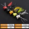 OROOTL Fly Fishing Popper Flies Kit Colorful Fly Fishing Flies Popper Lures Foam Float Popping Bugs Lures Accessories for Trout Panfish Bluegill Bass Sunfish Salmon view 4