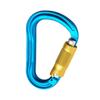 Wild Country Xenon Rock Climbing Carabiner - Lightweight Aluminum Locking Carabiner for Belaying - Blue/Yellow - One Size view 1
