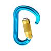 Wild Country Xenon Rock Climbing Carabiner - Lightweight Aluminum Locking Carabiner for Belaying - Blue/Yellow - One Size view 2