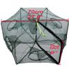 Portable Folded Fishing Net, Easy Use Traps Cage Baits Cast Mesh Trap for Minnow/Crawfish/Crab/Lobster/Fishes (6 Holes) view 2