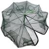 Portable Folded Fishing Net, Easy Use Traps Cage Baits Cast Mesh Trap for Minnow/Crawfish/Crab/Lobster/Fishes (6 Holes) view 4