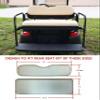 Huskey 4PCS Golf Cart Front/Rear Seat Covers for Club Car Precedent 2004+ G&E Models Custom Two-Tone Black/Red Diamond Stitching with Red Piping,Marine Grade Vinyl Material,Staple On Design view 3