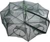 HEXJOZEI Portable Folded Fishing Net, Easy Use Traps Cage Baits Cast Mesh Trap for Minnow/Crawfish/Crab/Lobster/Fishes (8 Holes) view 1
