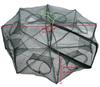 HEXJOZEI Portable Folded Fishing Net, Easy Use Traps Cage Baits Cast Mesh Trap for Minnow/Crawfish/Crab/Lobster/Fishes (8 Holes) view 2