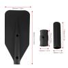 Astibym Boat Oar Accessories, Kayak Paddle Blade Spiral Pattern Black Detachable High Strength for Outdoor view 4