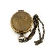 ANTIQUANA Brass Compass Unique Print 'Not All Those Who Wander are Lost' Engraved Compass with Leather Case and Chain A Great Gift Item for Your Loved Ones, Brown view 3