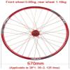 Wheelset 26" MTB Bike Wheel Set,32 Holes Rims Double Wall Quick Release Disc Brake Compatible 7-8-9-10 Speed Bearing Hub Road Wheel (Color : Blue, Size : 26inch) view 2