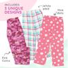 Mad Dog Girl's Pajama Pants - 2/3 Pack, Soft Micro Fleece Fashion Sleepwear Lounge. Sizes: 6-16, 3 Pack, 14-16, Pink Camo/Plaid/Dots view 3