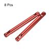 MECCANIXITY Tent Rope Adjusters, 100mm 2 Hole Aluminum Alloy Tensioners Guyline Cord Fasteners for Outdoor Camping Hiking, Red Pack of 8 view 3