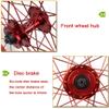 Wheelset 26" MTB Bike Wheel Set,32 Holes Rims Double Wall Quick Release Disc Brake Compatible 7-8-9-10 Speed Bearing Hub Road Wheel (Color : Red, Size : 26inch) view 4