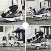 LDRFSE Multifunctional Roller Skates Shoes Automatic Walking Shoes Invisible Pulley Shoes Skates with Double-Row Deform Wheel Outdoor Parkour Shoes for Girls Boys view 4