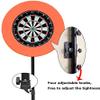 Black Dartboard Stand Unisex's, Darts Portable Travel Tripod Board Holder, Mobile & Height-Adjustable, Folding TV & Speaker Tripod, Thickened Steel, High 200Cm view 3