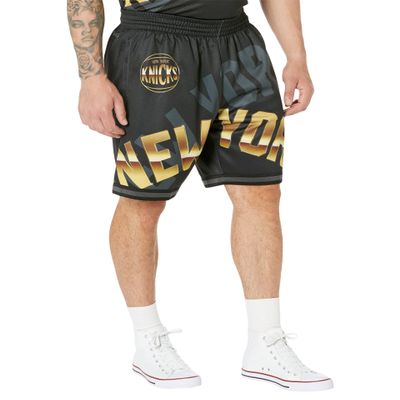 Mitchell & Ness NBA Big Face 4.0 Fashion Shorts Knicks Black 2XL
