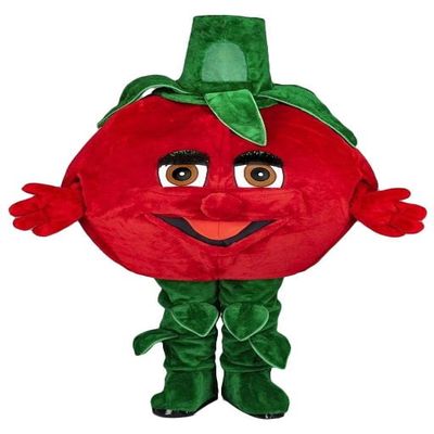 FurryWu Studio New Tomato Mascot Costume Adult Size Mascotte Mascota Carnival Party Cosply Costume Fancy Dress Suit