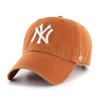 47 New York Yankees Clean Up Dad Hat Baseball Cap - Burnt Orange/White view 1