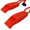Coopers Bay Outdoors Emergency Whistle with Lanyard and Clip - Survival Whistle Two Pack - Makes a Great Emergency Signaling Device for Hiking, Camping, Boating or Whistle for Protection (Orange) view 1