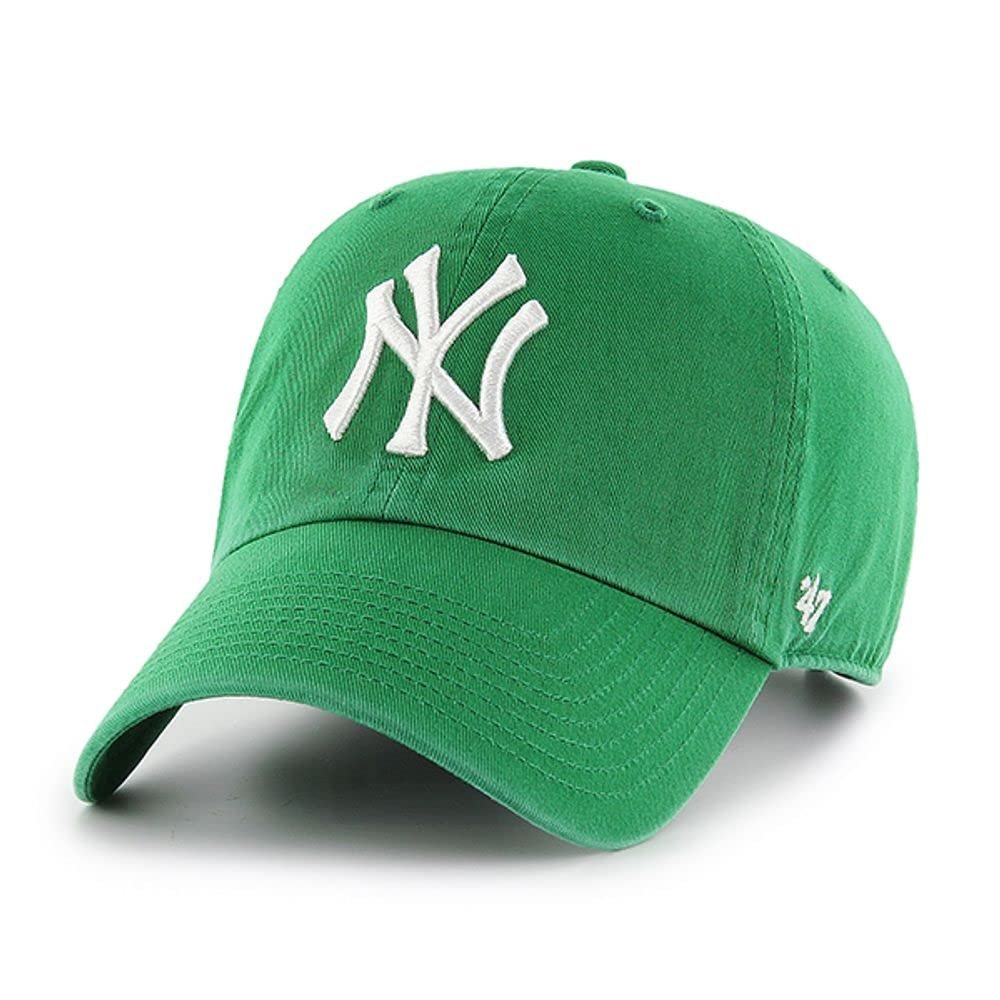 '47 New York Yankees Adjustable Cap Clean Up MLB, Kelly, One Size