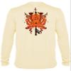 Spearfishing Octopus UV Rash Guard Sun Shirt Mens Long Sleeve for Scuba Diving and Fishing: Tako Octo Pale Yellow - S view 1