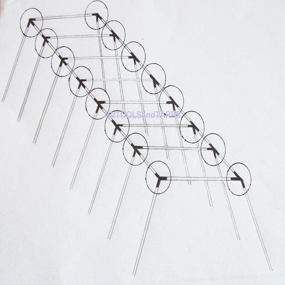 70 Baseball Softball Slant Leg Batting Pitching Cage - 3/4" Frame Fittings Only - Pipe NOT Included
