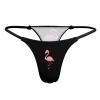 BAIKUTOUAN The Cute Beautiful Pink Flamingo Women's Panties G-Strings Thong Sexy T Back Panty XL view 3