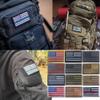 2 PCS AliPlus America Thin Red Blue Line Fire Axe Patches Regular and Reverse Embroidered Tactical Morale Patch Hook and Loop view 4