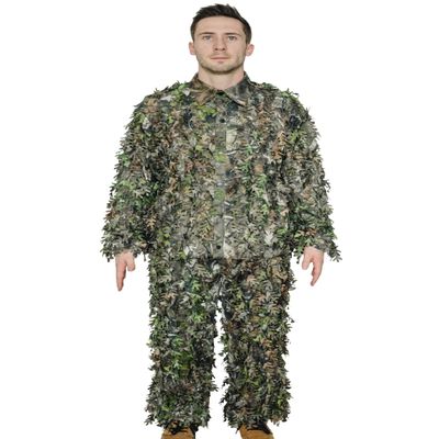 QuikCamo Mossy Oak Obsession 3D Leafy Camo Ghillie Suit - Breathable Quiet Mesh, Snaps and Zippered Pockets for Turkey Hunting 2XL-3XL (5'11" to 6'11")