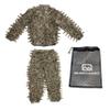 QuikCamo Mossy Oak Original Bottomland 3D Leafy Camo Ghillie Suit - Breathable Quiet Mesh, Snaps and Zippered Pockets for Turkey Hunting L-XL (5'7" to 6'2") view 3