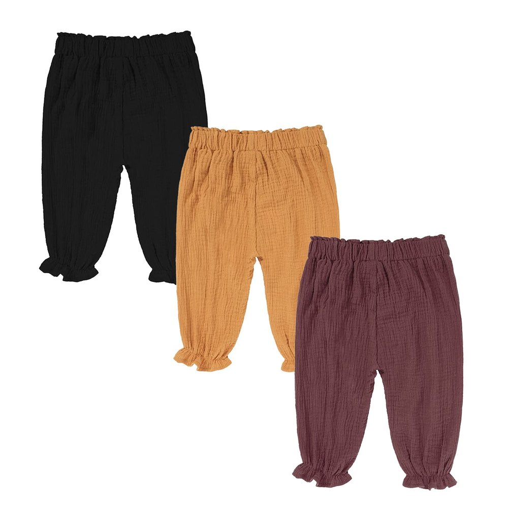 EISHOW Toddler Baby Boy Girl Summer Long Pants Bloomers Cute Kids Casual Solid Cartoon Print Elastic Harem Pants Soft Trousers