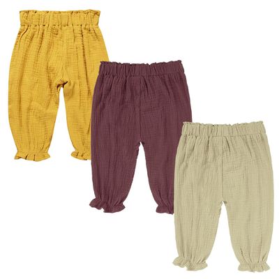 EISHOW Toddler Baby Boy Girl Summer Long Pants Bloomers Cute Kids Casual Solid Cartoon Print Elastic Harem Pants Soft Trousers