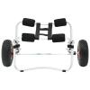 Tidyard Kayak Cart, Aluminum Folding Canoe Dolly with Inflatable Wheels for Sand and Gravel, Lightweight Portable Kayak Carrier with Foam Bumpers, Max Load 154.3lb view 3