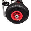 Tidyard Kayak Cart, Aluminum Folding Canoe Dolly with Inflatable Wheels for Sand and Gravel, Lightweight Portable Kayak Carrier with Foam Bumpers, Max Load 154.3lb view 4
