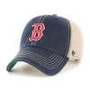 '47 Boston Red Sox Trawler Clean Up Snapback Trucker Hat Baseball Cap - Navy view 1