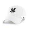 '47 New York Mets Clean Up Dad Hat Baseball Cap - White White, Black One Size view 1