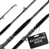 Dark Matter IO Casting Rods - 7'6", Grey/Black - Mod Fast Action 7 Foot Medium Heavy Casting Rod, Conventional Salt & Freshwater Baitcaster Rod EVA Grip & Fuji Alconite K Guides, Travel Fishing Rods view 1