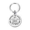 ABNTY 80th Birthday Gifts for Women Men, 80 Year Old Birthday Keychain, Born in 1946 Gifts, 1946 Birthday Decorations view 2