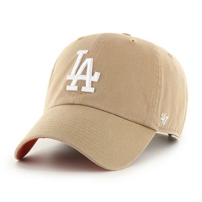 47 Los Angeles Dodgers Ballpark Clean Up Dad Hat Baseball Cap - Khaki