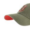 '47 Boston Red Sox Ballpark Clean Up Dad Hat Baseball Cap (Sandalwood/Thunder) view 2
