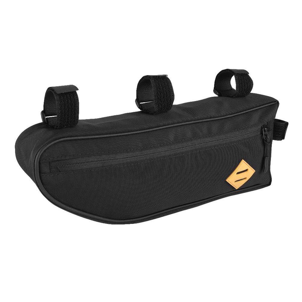 01 02 015 Bike Triangle Frame Bag, Polyester Reasonable Sturdy Durable Cycling Under Pouch Convenient Waterproof for