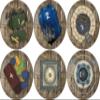 40K Neoprene Objective Markers - Sci Fi - Aged Concrete view 1