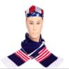 CRUZONE USA Soccer Team Games Fans, Scarf, Neckerchief and Wristband with Flag Colors and Printed Country Name Set of 3 Accessories for All Ages and Genders view 4