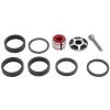 01 02 015 Road Bicycle Headset Spacer Set, Lightweight Bicycle Headset Spacer Anti Wear DIY Carbon Fiber for 28.6mm Diameter Front Fork view 1