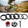 01 02 015 Road Bicycle Headset Spacer Set, Lightweight Bicycle Headset Spacer Anti Wear DIY Carbon Fiber for 28.6mm Diameter Front Fork view 4