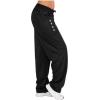 Bootcut Yoga Pants Women's Stretch Workout Relax Fit Super Soft Cargo Yoga Pants Wide Leg Palazzo Pants with Pockets Black view 2