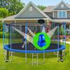 Zaijmlwwn 1.5Diameter Trampoline Enclosure Pole Caps with Screw Thumb for Trampoline Net Hook, 8 Pieces Safety Pole Caps (Blue 6pcs) view 2