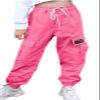 AOWKULAE Women Cargo Pants, Tapered Joggers Drawstring Elastic Waist Loose Pants with Pockets for Women, Rose Pink, Size US X-Large view 1