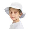 TopTie Baby Sun Hat Summer Beach Hat UPF 50+ Bucket Hat with Wide Brim for Kids 0-6 Years-White-M view 1